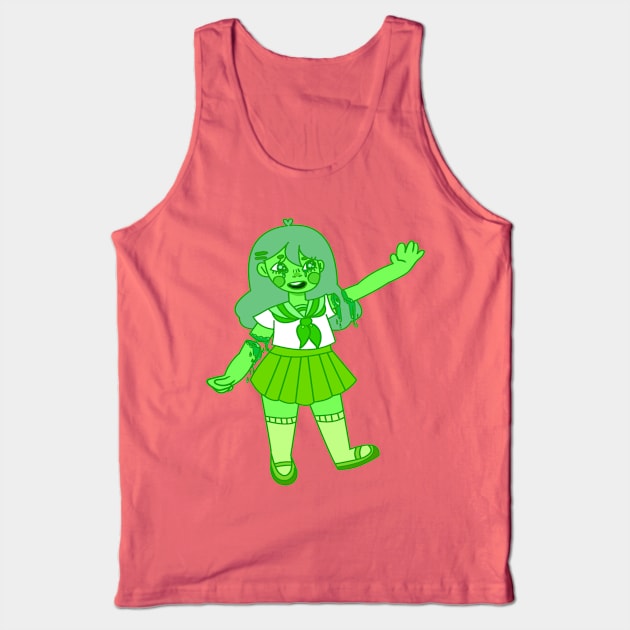 Gore Girl (Green) Tank Top by babyshoujo